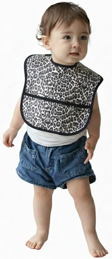 Plie 6-24 Waterproof Bibs for Girl or Boy, SuperBib Baby and Toddler for Months, Essential Must Have for Eating