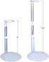 BANBERRY DESIGNS Doll Stands, White with Vinyl Arms, Expands from 7" to 12" H for Dolls 7" to 16" Tall