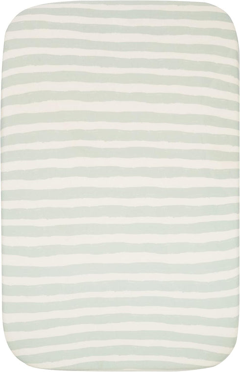 Pack 2 Tutti Bambini Bedside Crib Starter - Organic Cotton Fitted Sheets & Reversible Coverlet - Baby Essentials