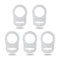 5 Pack Clean Pacifier Clip Silicone Adapter Holder Rings for Pacifier (Food