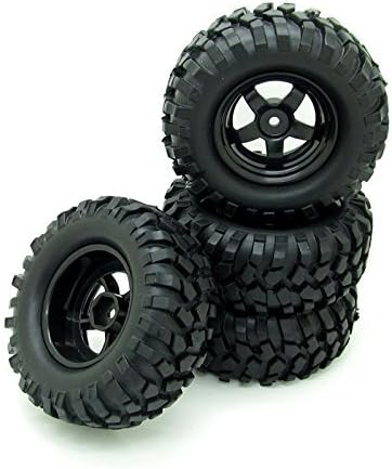 4X 1:10 RC Off-Road Car Wheel Tires 5 Spokes Wheel Rim 12 mm Hex RC Parts by Rowiz
