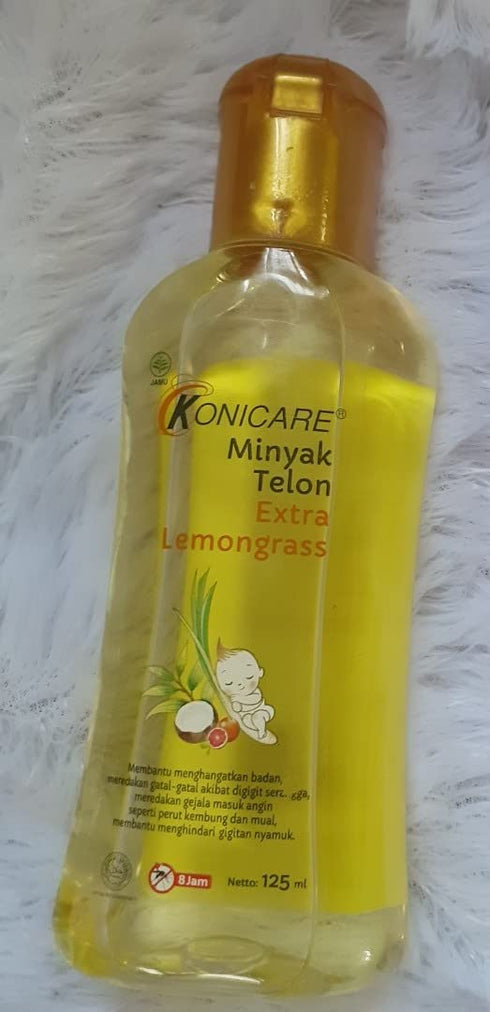 Konicare 125 Ml (1 Minyak Telon Oil with Extra Lemongrass, bottles)