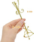 1:12 iLAND Dollhouse Furniture and Accessories on Scale, Miniature Coat Rack & Full Mirror (Golden Color)