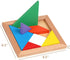 3 Otters Wooden Tangrams Puzzles, 4 Pack Educational Shapes Puzzle Toys for Kids and Adults, STEM Montessori Wood Toy