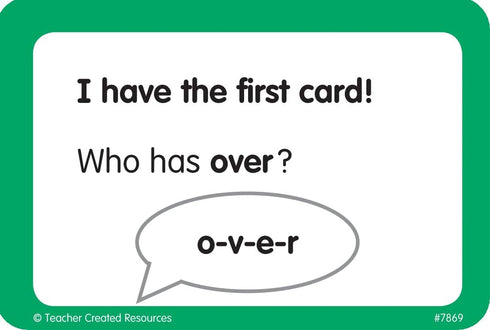 I Have, Who Has Sight Words Game, Grade 1, Multi - Teacher Created Resources