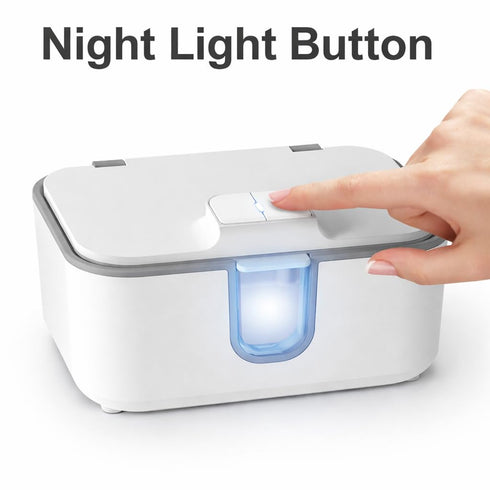 DAKONG Wet Wipes Heater , Baby Wipe Warmer, Night-Ready Warm Wipes Dispenser with Moisture Lock, Large Capacity