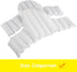 DADOUMAN 28" 14"(Inflated) Inflatable Cushion Insert for IKEA Antilop High Chair, Cushion Insert Only, White, L x