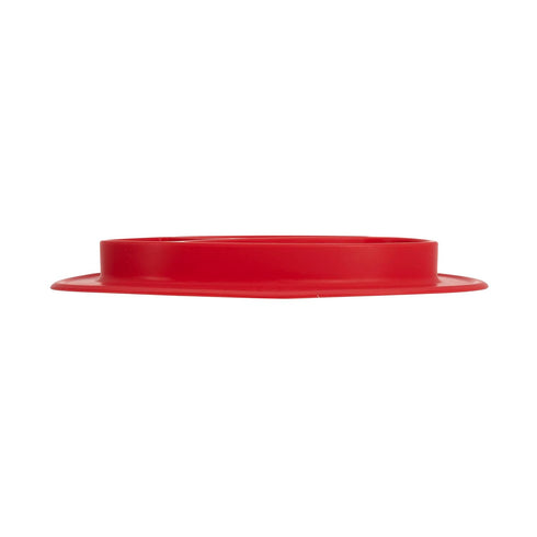 6 (Pack 2) Nuby Silicone Sure Grip Miracle Mat, Fits Most High Chairs, M+, Red