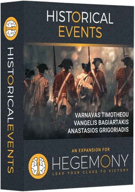 Historical Events Expansion - 50 New Cards for Unique Asymmetric Card Driven Board Game, Ages 14+, 2-4 Players