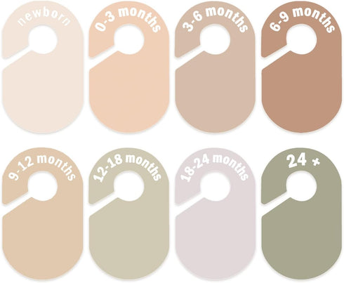 eoscasely Baby Closet Divider, Baby Wardrobe Organizer, Double-Sided Design, Nursery Decor Clothes Hanger