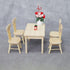 Toddmomy Doll Furniture Set, Miniature Table Chair for 1/12 Scale Dollhouse Kitchen Decoration