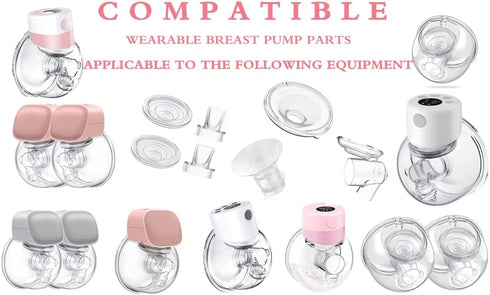 19mm S9/S12/S9Pro/S12pro,Wearable 24mm (19mm) Flange Insert Parts,Suitable for Breast Pump Parts Replace,Milk Collector