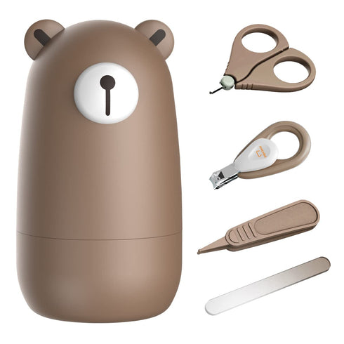 PAPABEAR Baby Nail Clippers Set with Cute Case, Infant Fingernail and Toenail