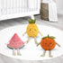 MON AMI Premium Clementine Soft Stuffed Plush Toy – 10”, Handcrafted Squishable Fruit Doll with Whimsical Face for