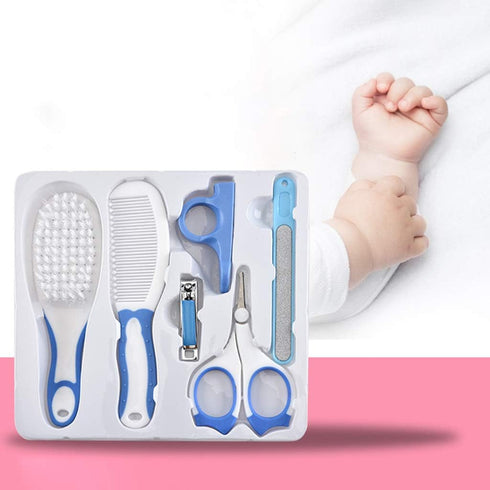 BOGEEL 6 Set (0-3 Pcs Baby Hair Daily Care Newborn Kids Grooming Brush and Manicure Daily Care Years+),Plastic