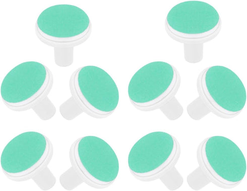 COLLBATH 10Pcs Trimmer Electric Nail Replacement Grinding Heads and Gentle Nail Care Pads for Newborns