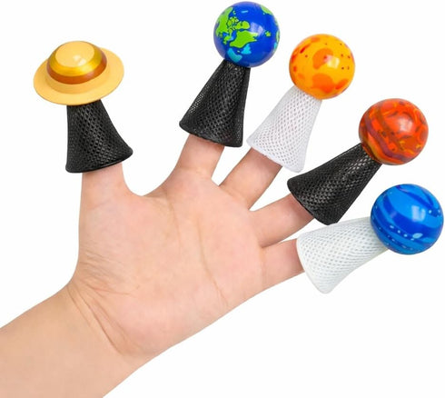 20 Pack Liberty Imports Planet Pop Jumpers for Kids, Light-Up Solar System Popper Toys with Stars & Planets, Press