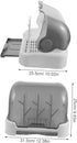 Countertop Yardwe Bottle Drying Rack with Dustproof Cover Space-Saving Organizer for Bottles Pacifiers Utensils