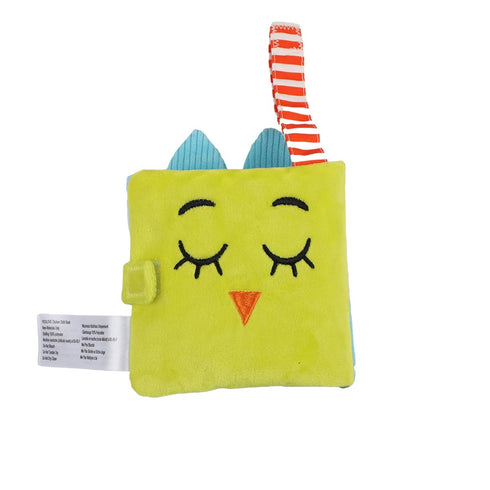 Set 0-3-6-12 Tummy (2-pcs) Soft Baby Books Gift Cloth Crinkle Books for Infants Months, Newborn Teething Toy, Time Toy