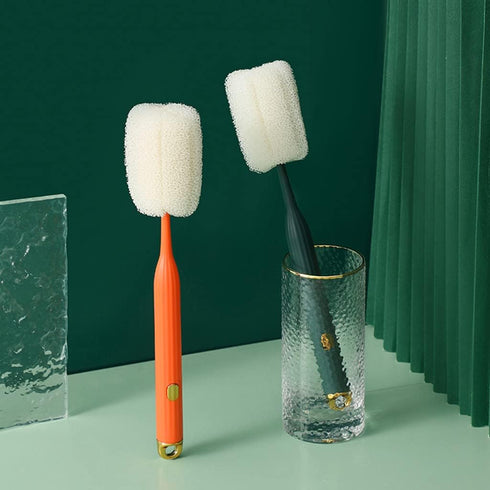TTTLLNN Baby Bottle Brush Water Bottle Coffee Tea Glass Cup Brushes with Long Handle Soft Sponge Scrubber Kitchen Tool