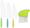 Suhctuptx Kids Kitchen Knives, Nylon Toddler Knife Set with Crinkle Cutter, Kid