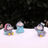 6 Pcs Cute Penguin Action Figurines Dolls Toy Miniature Penguin Cake Topper Collection for Fairy Garden