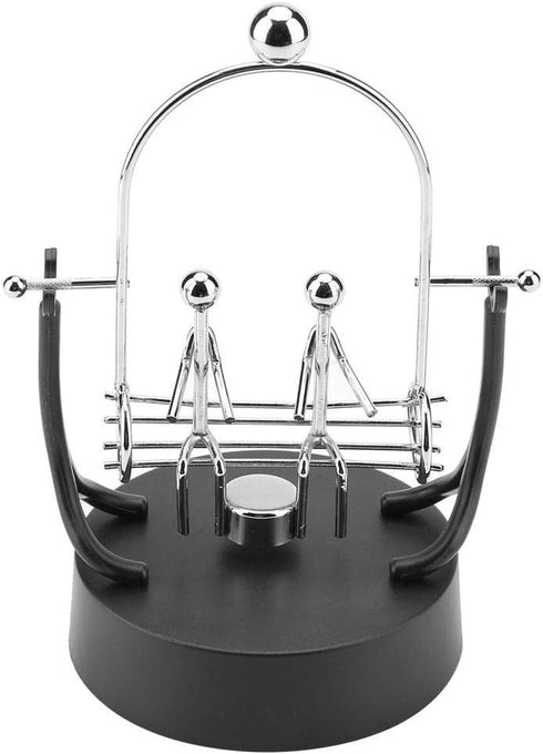 ZJchao Electronic Shake Wiggle Device Perpetual Motion Model Desk Toy Kinetic Art Craft Decoration Steel Swings