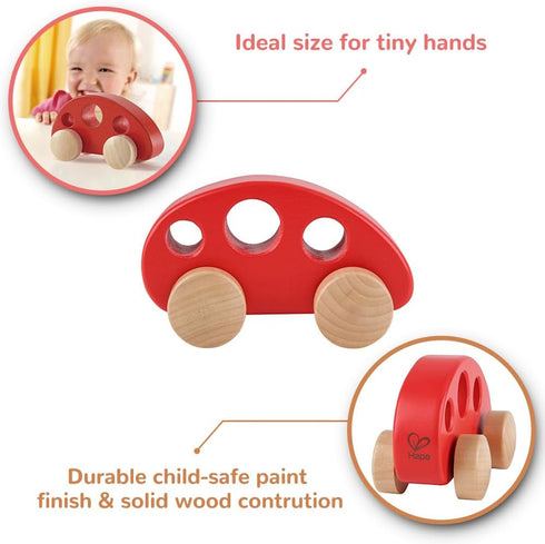 Hape Wooden Mini Van, Wooden Vehicle Toys for Toddler Gift
