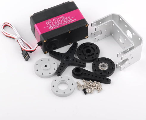 RDS5160 60 180 270 1/5 (180) Servo kg RC Digital Servo High Torque Mental Gear Degree with U-Shaped Mount Disc for RC
