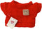 niannyyhouse 10cm Plush Doll Clothes, Cartoon Pattern Knit Sweater Accessories (Red)