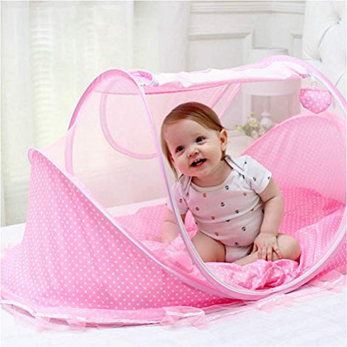 Portable Baby Crib Tent Net - Polyester Safety Netting to Prevent Climbing