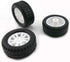 10pcs Toy Car Wheels 20mm Rubber Tire for DIY Model Accessories