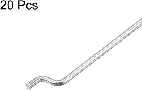 uxcell 1.2mm x 260mm Steel Z Pull/Push Rods Parts for RC Airplane Boat Replacement, Pack of 20