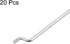 uxcell 1.2mm x 260mm Steel Z Pull/Push Rods Parts for RC Airplane Boat Replacement, Pack of 20