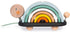 Janod Sweet Cocoon Wooden Rainbow Turtle - 7 Piece Stacking & Pull Toy with 6 Pastel Arches for Ages 18 Months+