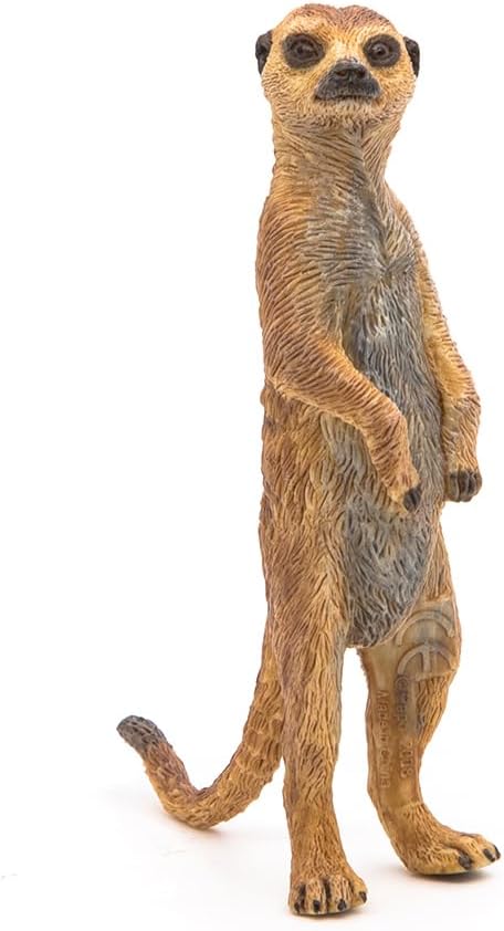 Papo Hand-Painted Wild Animal Kingdom Standing Meerkat Figurine 50206, Collectible for Ages 3+