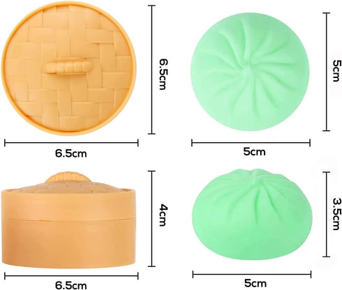 Pack Home&Husky Colorful Dumpling Squishy Stress Balls Sensory Toys Fidgets, Pop It Stress Ball Squishy Toys, Fidget