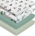 FIGEPO 4 Pack Pack (Pack Mallard Duck Baby N Play Sheets Neutral Unisex Breathable Fitted Nursery Sheets for Baby Girl