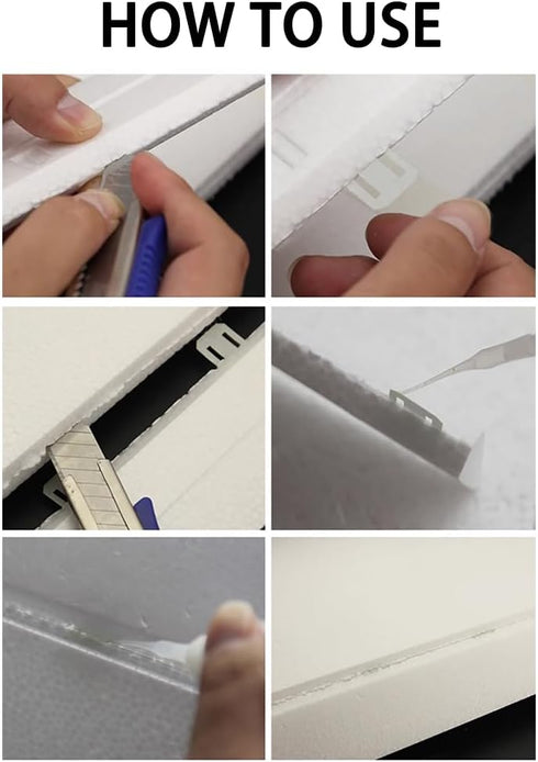 URIMPAVIDO 20PCS (25x20mm Shape1) RC Plane Hinge Folding Leaf Paper Hinges Model Aileron Tail Wing Connector for RC