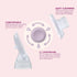 Flo-1 Set, 25mm 2-1 Rumble Tuff Double Pumping Kit Replacement Size, Includes: Breast Shield Body, Unique Diaphragm