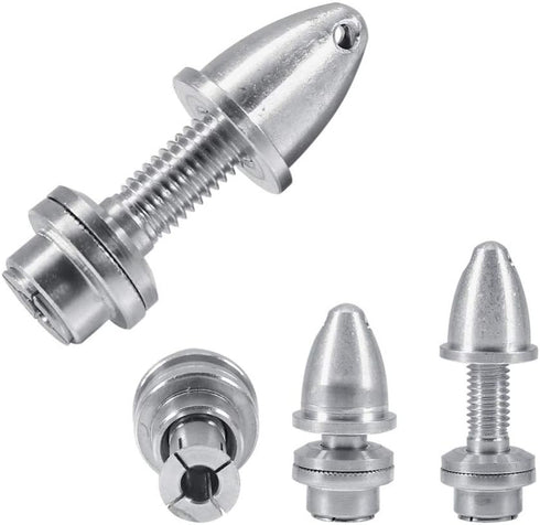 RuiLing 4pcs 3.17mm M5 3.17mm RC Airplane Propeller Adaptor - Aluminum Bullet Spinner for Shaft Motor