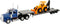 NewRay 1:43 Trailer Kenworth W900 with Backhoe Loader 1/43 Scale Replica