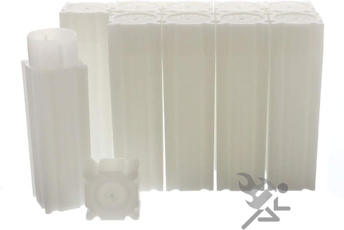 1 X Square Dime Coin Tube by CoinSafe (Qty=10 Tubes)