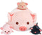 Achwishap Pig Stuffed Animal Mommy 19.6 with 3 Pig Babies Plush,4 PCS