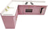 SXFSE Accessories,1:12 Set Dollhouse Decoration Dollhouse Miniature Furniture Wooden Kitchen Cabinet Freely Combined