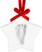 Star Baby's Print Christmas Ornament, White