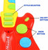 Dimple Kids Handheld Musical Electronic Toy Guitar for Children Plays Music, Rock, Drum & Electric Sounds Best Toy
