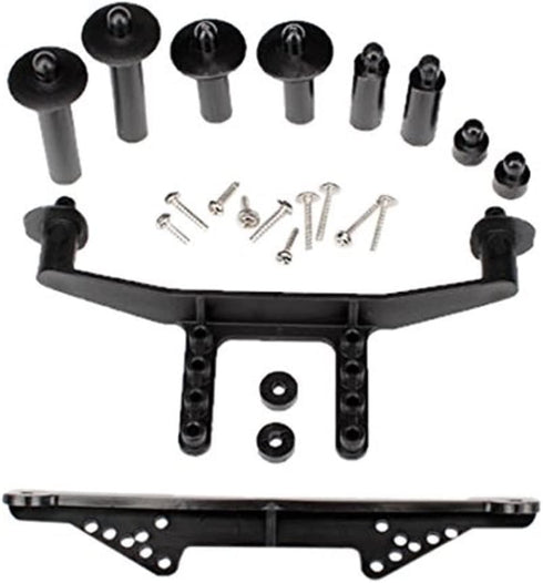 Traxxas Front & Rear Body Mount with Body Posts, Extensions & Hardware, Black