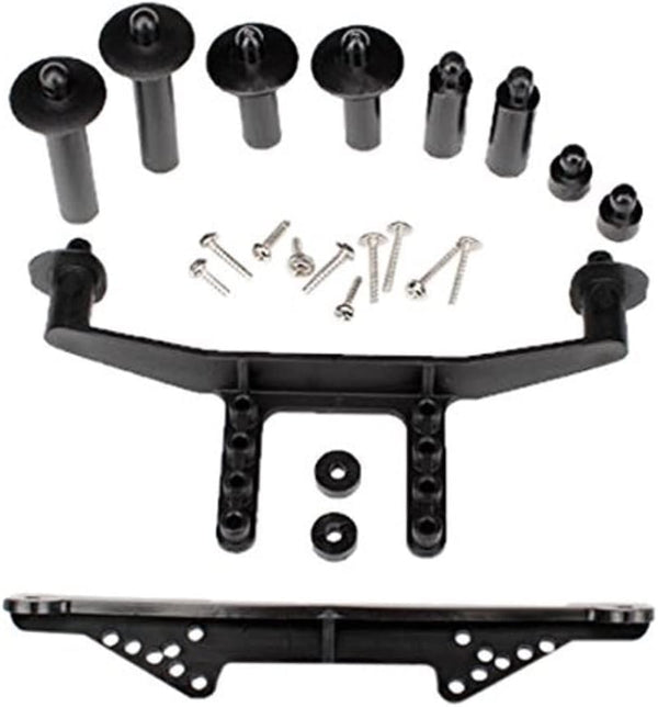 Traxxas Front & Rear Body Mount with Body Posts, Extensions & Hardware, Black
