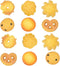 Aliotech 12PCS Mini Artificial Biscuits Fake Cookies Simulation Realistic Dessert Crackers for Home